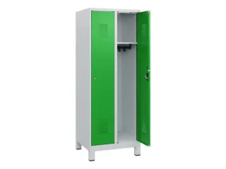 schoollocker,HxBxD 1630x600x500mm,2vak,vak B 300mm,cil.-slot,voeten - 1