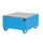 Systeem-Opvangbak Blauw 1x 200l Opvangvol. 203l 465x800x800mm Rooster