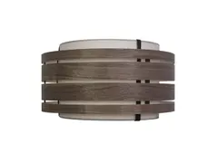 Lampenkap Nextime Beam 40 cm hout walnoot zwart