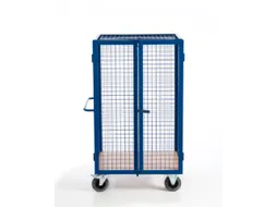 kastwagen,draagverm. 600kg,laadvl. LxB 980x700mm,houtplaat,3gaaswanden