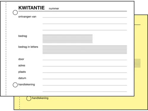 Kwitantieboekje Sigel Expres zelfkopierend A6 2x50 blad