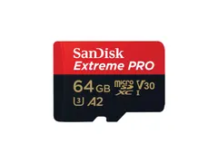 SanDisk Extreme PRO microSDXC 64GB+SD Adapter A2