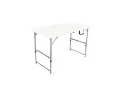 Table pliante BRASQ 120x60x74cm FC120 blanc