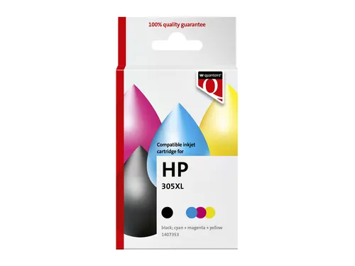 Inktcartridge Quantore alternatief tbv HP 305XL zwart + kleur