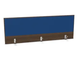 opzetpaneel bureau aanbouw achter NV bruin hickory blauw 1600mm
