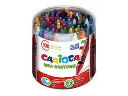 Waskrijt Carioca Maxi pot à 100 stuks assorti