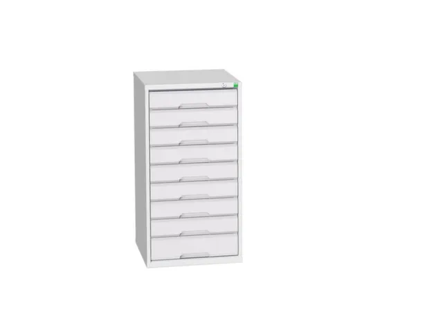 ladekast HxBxD 1000x525x550mm 9laden romp RAL7035 front RAL7035