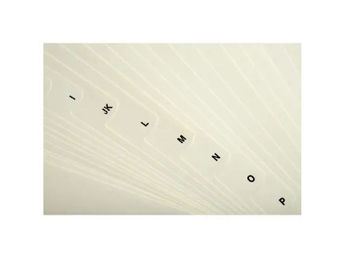Tabbladen karton 155 g 24 tabs A-Z ivoor