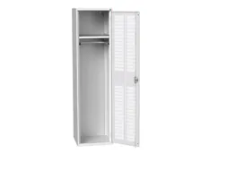 Lockerkast 2000x525x550mm 1 vak, ventilatiedeur, RAL7035