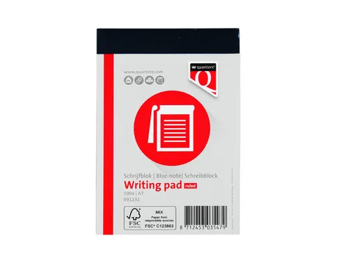 Schrijfblok Huismerk Quantore A7 Netto Lijn 60 Gram