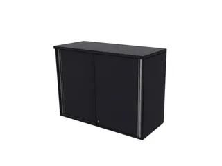 opzetkast,v. schuifdeurkast,HxBxD 740x1200x445mm,schuifdeur,CC-zwart - 2