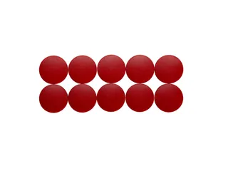 Magneet MAUL Solid 38mm 2500gr rood 10 stuks - 1