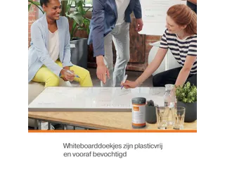 Whiteboardreinigingsdoekjes Nobo plasticvrij 100 stuks - 3
