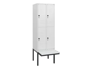 Dubbeldekse dekenkist,HxBxD 1950x600x815mm,2x2vak.,vak B 300mm - 1