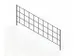 grille de séparation,p. rayonnage sans boulons,HxP 150x500mm