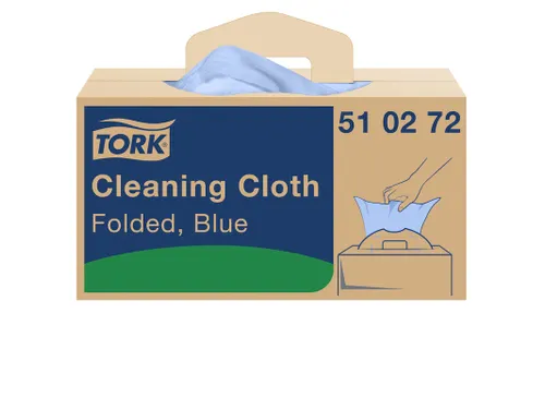 Reinigingsdoek Tork 510272 W7 Premium 1-laags 210 vel blauw