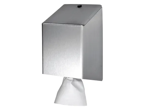 Poetspapierdispenser Euro Products universeel medium zilver 438990