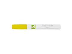 Marqueur peinture à base d'huile Q-CONNECT pointe ronde 2-3mm jaune