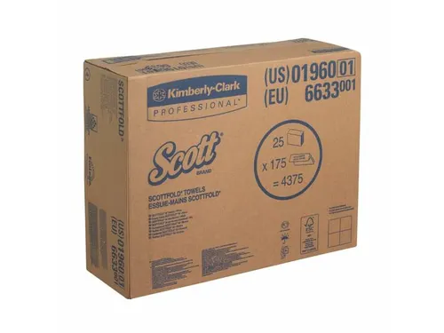 Scott 6633 Scottfold Handdoeken M-Vouw Medium Wit 1-Laags