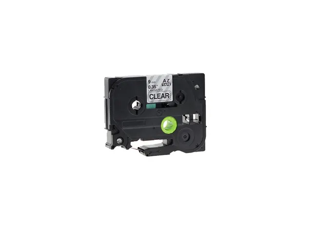 Labeltape Brother Compatible P-Touch Tze121 9Mm Zwart Op Transparant