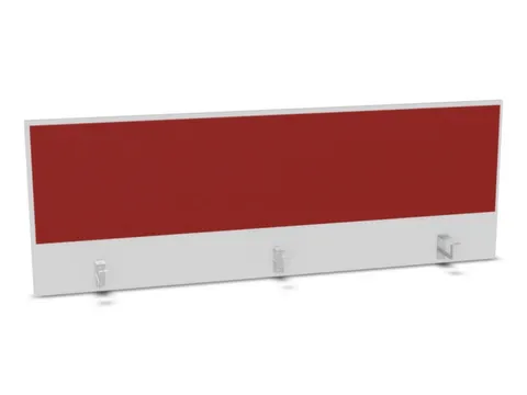 opzetpaneel,v. bureau,aanbouw achter,B 1600mm,Bl-wit,BN4011-rood