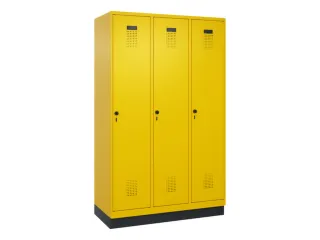 locker,HxBxD 1950x1200x500mm,3vak,vak B 400mm,draaigrendel,sokkel - 3