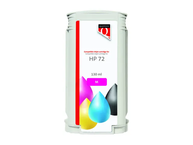 Inkcartridge Quantore alternatief tbv HP 72 C9372A rood