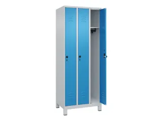 locker,HxBxD 1950x750x500mm,3vak,vak B 250mm,draaigrendel,voeten - 2