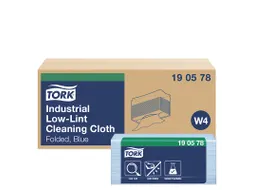 Tork 190578 Industrial Low-lint Gevouwen Reinigingsdoek Blauw W4