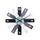 Design wandklok - 40cm- Stille klok - Zwart - Acryl - NeXtime "Plexi"