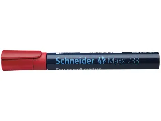 Marker Schneider Maxx 233 permanent beitelpunt rood - 1