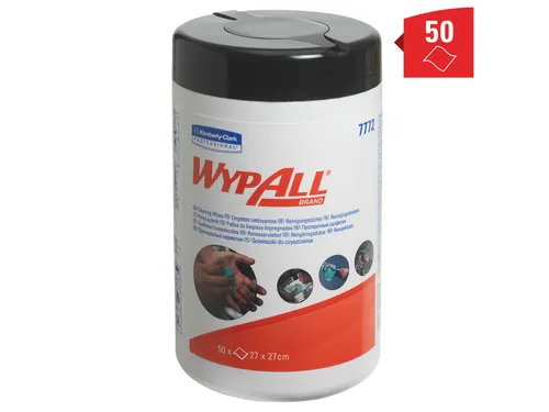 Reinigingsdoek WypAll 27x27cm 50vel per bus groen 7772