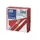 Textured Dinnerservet 38x39cm 2-laags rood 1/4 vouw doos 900 stuks