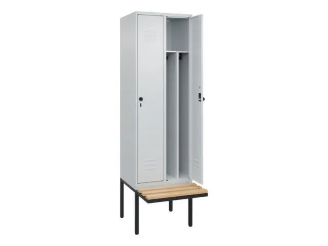 locker voor scheiding van kleding,HxBxD 2120x600x815mm,2vak