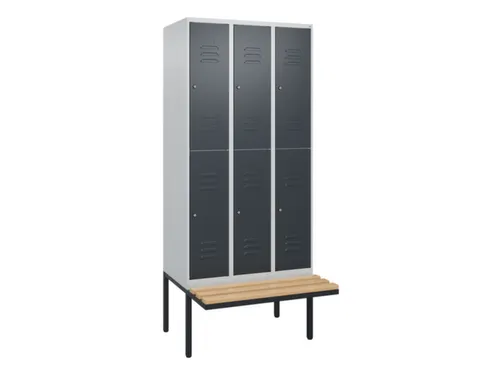 Dubbeldekse dekenkist,HxBxD 2120x900x815mm,3x2vak.,vak B 300mm