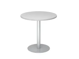 vergadertafel,HxØ 745x800mm,rond,schotelvoet zilverkleurig,ronde buis - 2
