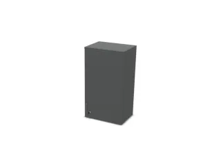 opzetkast v. kast met openslaande deuren MS-donkergrijs 1070x600x445mm - 1