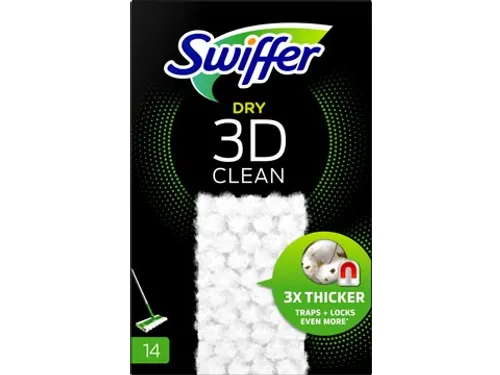 Swiffer Dry 3D Clean navulling, pak van 14 stuks