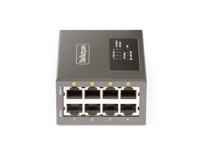 4-poorts Multi-Gigabit PoE++ injector 5G/2.5G/1G Ethernet PoE injector