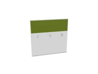 baliepaneel,v. bureau,aanbouw achter,B 1200mm,Bl-wit,BN7048-groen - 1