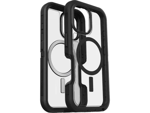 Defender XT Clear iPhone 16 Hoesje Dark side
