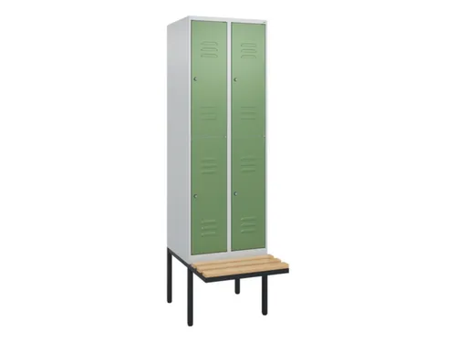Dubbeldekse dekenkist,HxBxD 2120x600x815mm,2x2vak.,vak B 300mm