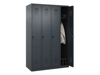locker,HxBxD 1850x1200x500mm,4vak,vak B 300mm,draaigrendel - 1
