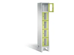 Lockerkast 1850x320x500mm 1x5 vakken Cilinderslot Poten, RDS1108060