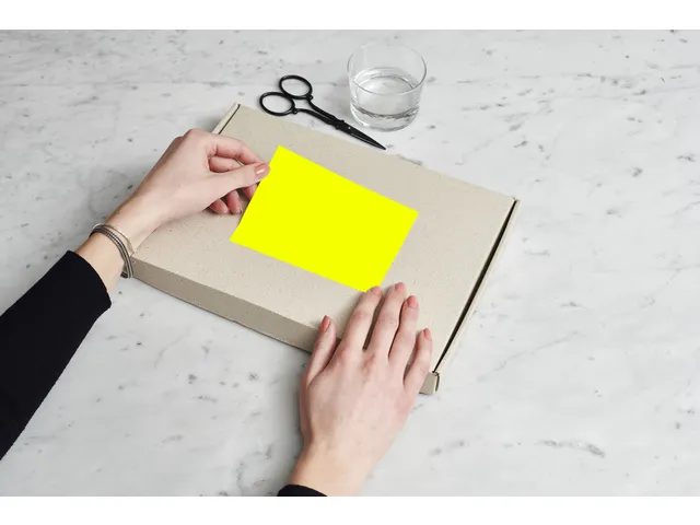 Etiket Rillprint 70x37mm fluorgeel 2400 etiketten