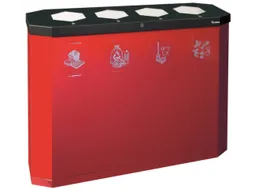 afvalverzamelstation,4x45l,HxBxD 830x1200x355mm,4opening(en)