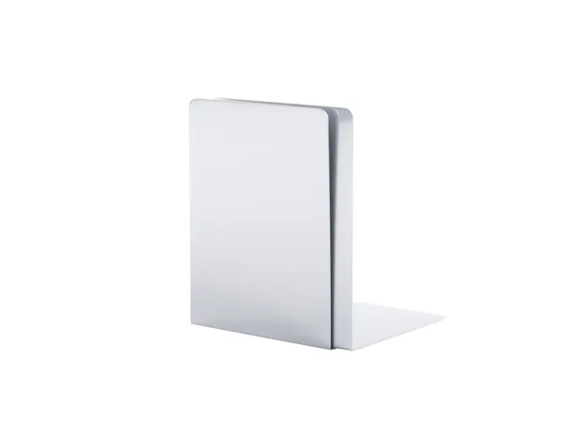 Boekensteun MAUL aluminium 16x15x21cm set 2 zilver