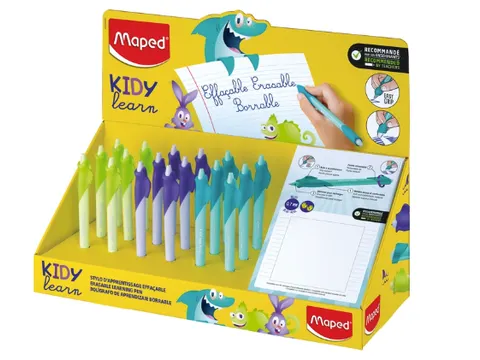 Oefenpen Maped Kidy Learn Magic uitwisbaar display à 18 stuks assorti