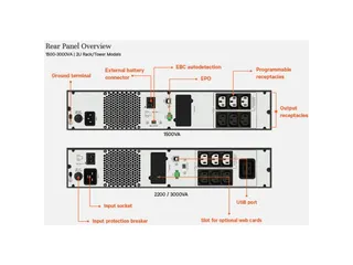 Vertiv Liebert EDGE-1500IRT2UXL, Line-interactive, 1,5 kVA, 1350 W, Zu - 4