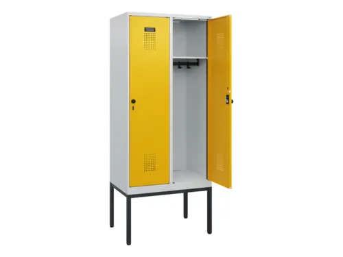 schoollocker,HxBxD 1950x800x500mm,2vak,vak B 400mm,draaigrendel